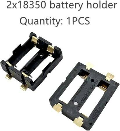 Tekli 18350 Pil Tutucu SMD SMT Pil Yuvası - 2