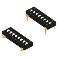 TIM-04-V SWITCH DIP 4 Pos. SPDT 25mA 24VDC SMT V/T - 1