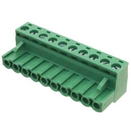 TJ1051530000G TERM.BLK.5.08MM 10P FEMALE GREEN - 1