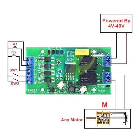 TKS-M8 DC Motor Driver Module P0/Self-Locking Version - 2