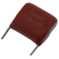 TMCF03-154K400VP10B CAP.POL.150nF 400VDC 10MM BULK(3mm CUT LEG) - 1