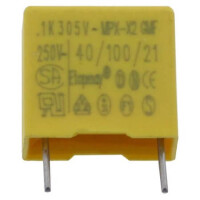 TMCF18-104K305VP10B CAP.POL.100nF 305VAC 10MM BULK(3mm CUT LEG) - 1