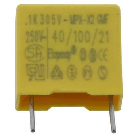 TMCF18-104K305VP10B CAP.POL.100nF 305VAC 10MM BULK(3mm CUT LEG) - 1