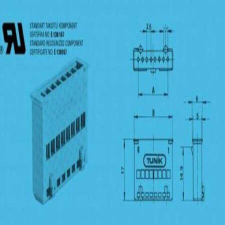 TMK1052 MINIMODUL CONNECTOR 2PIN 180C FEMALE TUNIK - 1