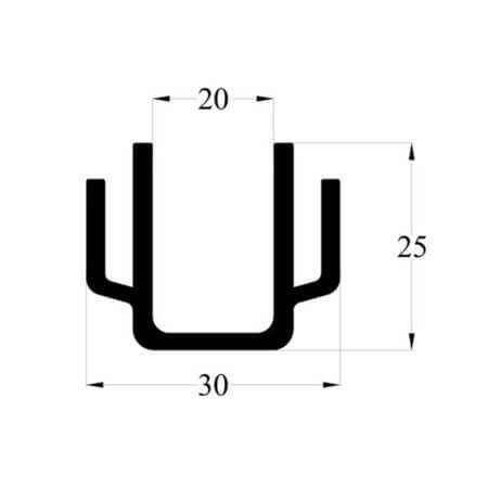 TR10 AL.SOĞUTUCU ALÜMİNYUM SOĞUTUCU H=25MM G=30MM - 1