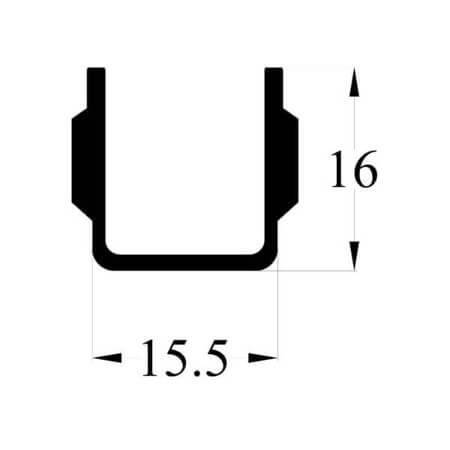 TR5 AL.SOĞUTUCU ALÜMİNYUM SOĞUTUCU H=16MM G=15.5MM - 1