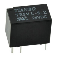 TR5V L-S-Z/24VDC RELAY 1A 24VDC 1PNC TELECOM TYPE TIANBO - 1