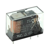 TRA1-L-12VDC-S-Z(2) RELAY POWER 10A 12VDC 1FromC TRANSPARENT COVER - 1