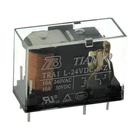 TRA1-L-24VDC-S.Z(2) RELAY POWER 10A 24VDC 1FromC PCB TYPE TRANSPARENT - 1