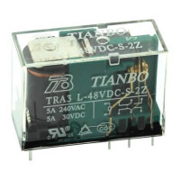 TRA3-L-48VDC-S-2Z RELAY POWER 5A 48VDC 2P - 1