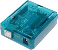 Transparent Blue ABS Plastic Case for UNO R3 - 1