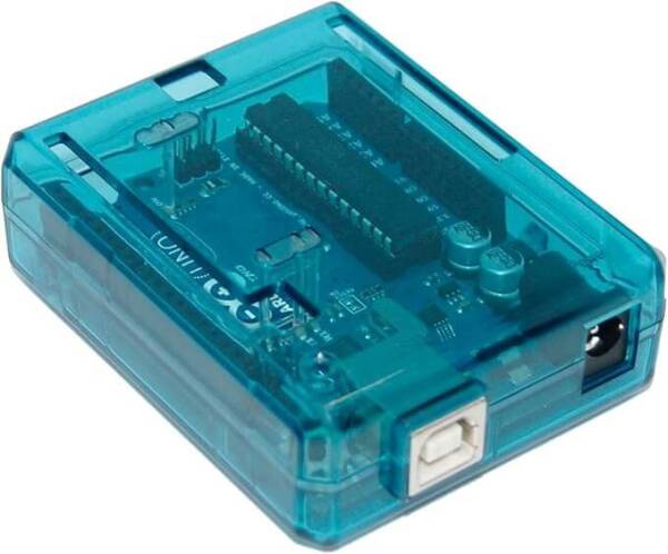 Transparent Blue ABS Plastic Case for UNO R3 - 3