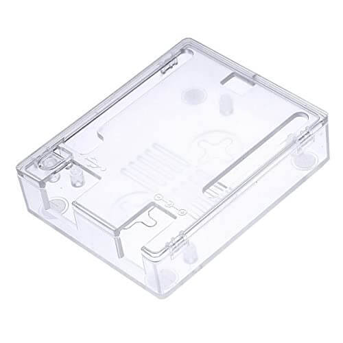 Transparent White ABS Plastic Case for UNO R3 - 1
