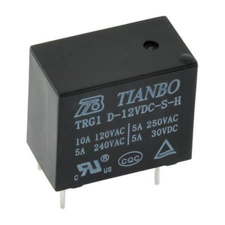 TRG1-D-12VDC-S-H RELAY POWER 5A 12VDC 1FormA PCB TYPE - 1