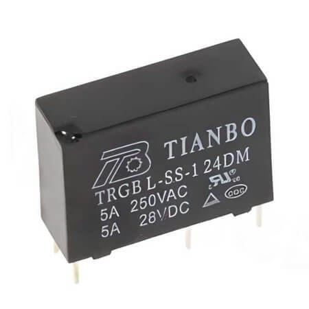 TRGB-L-SS-124DM RELAY 5A 24V 1A TIANBO - 1