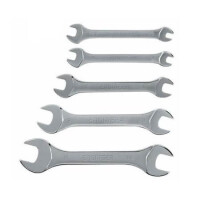 TS-05 WRENCH SET KOMBİNE ANAHTAR SETİ 5Lİ 2-AĞZI AÇIK PASLANMAZ - 1