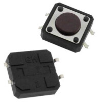 TSTP1243-160AY SWITCH TACT 12.00X12.00 4.30mm SMT V/T - 1