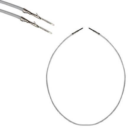 TTAF-00-0300-WW250-MT-C PRE-CRIMPED 2.50 to 2.50 PIN to PIN WHITE 300MM - 1