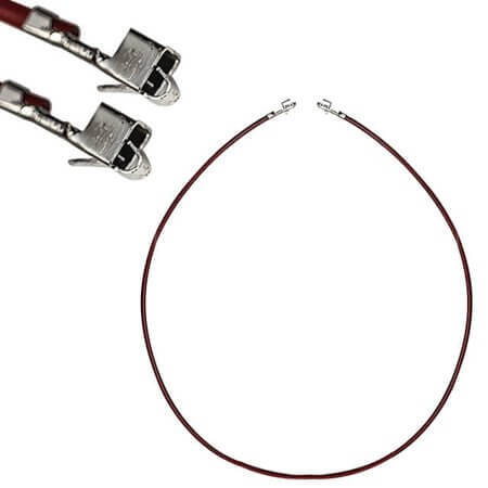 TTAF-04-0300-WW250-FT-C PRE-CRIMPED 2.50 to 2.50 SCKT to SCKT RED 300MM - 1