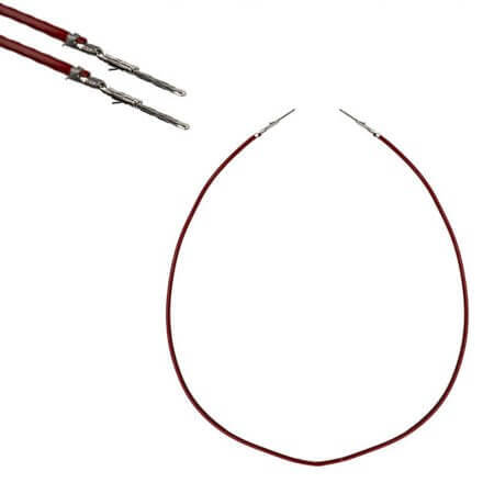 TTAF-04-0300-WW250-MT-C PRE-CRIMPED 2.50 to 2.50 PIN to PIN RED 300MM - 1