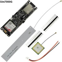 TTGO T-SIM7000G Modülü ESP32-WROVER-B Çipli WiFi Bluetooth 18560 Pil Yuvalı Solar Şarj Geliştirme Kurulu CH9102F Çipli - 2