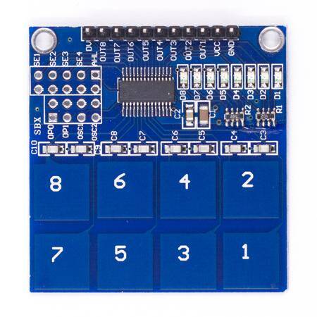 TTP226 8 Channel Digital Capacitive Switch Touch Sensor Module For Arduino - 1