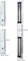 Tutkal Su Geçirmez 250KG 12V DC/500-600MA İki Telli Manyetik Kilit Sağ Çıkış - 2