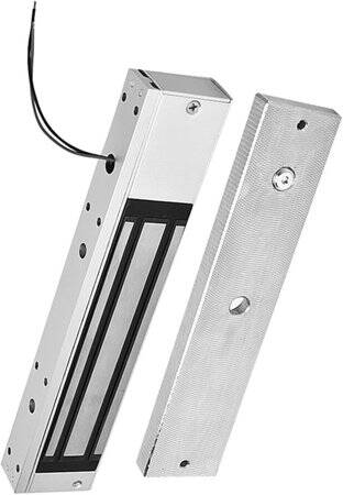 Tutkal Su Geçirmez 250KG 12V DC/500-600MA İki Telli Manyetik Kilit Sol Çıkış - 1