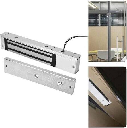 Tutkal Su Geçirmez 280KG 12V DC/500-600MA İki Telli Manyetik Kilit Sağ Çıkış - 5