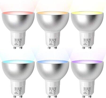 Tuya GU10 WiFi akıllı ampul 5W Alexa Google Home ses kontrolü - 1