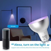 Tuya GU10 WiFi akıllı ampul 5W Alexa Google Home ses kontrolü - 4