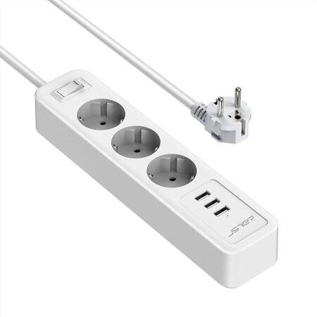 Tuya Smart Wifi Intelligent Power Strip 4 Usb AC Plug 13A 1.8M For Alexa Google Home UK Plug - 1