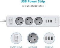 Tuya Smart Wifi Intelligent Power Strip 4 Usb AC Plug 13A 1.8M For Alexa Google Home UK Plug - 2