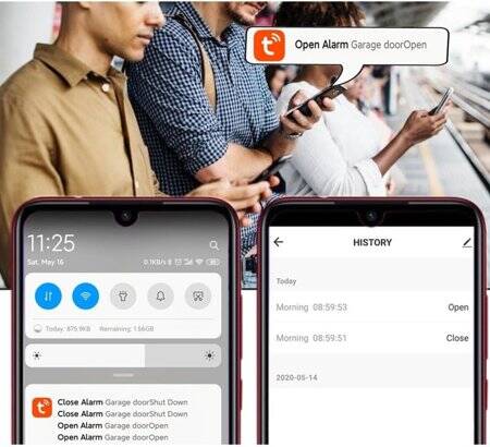 Tuya WiFi Anahtarı Garaj Kapısı Kontrol Cihazı 100-240V EU Fişli - 4