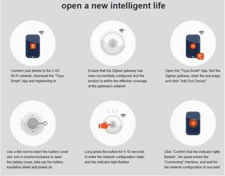 Tuya ZigBee Akıllı Su Kaçak Dedektörü Akıllı Yaşam APP Bağlantı Alarmı Ağ Geçidi Üzerinden Alexa Google ile Çalışın Pil Dahil - 4