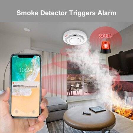 Tuya Zigbee Smoke Alarm With Battery - 4