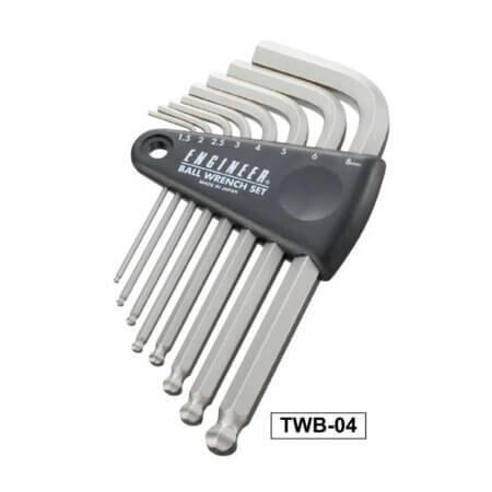 TWB-04 HEX WRENCH SET ALYAN YUVARLAK BAŞLI ANAHTAR TAKIMI 8Lİ - 1