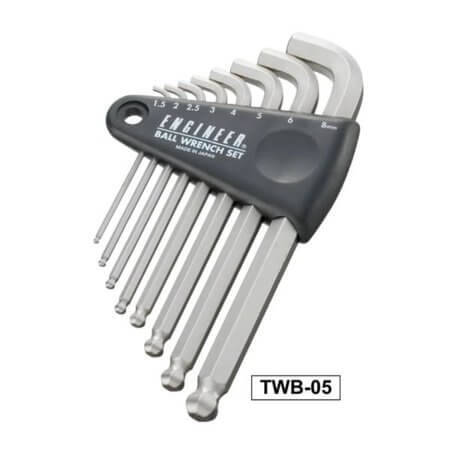 TWB-05 HEX WRENCH SET ALYAN YUVARLAK BAŞLI ANAHTAR TAKIMI 8Lİ - 1