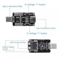 Type-C Input QC2.0/3.0 Decoy Module Boost Trigger Motherboard 9V 12V 20V Adjustable Power Supply - 2