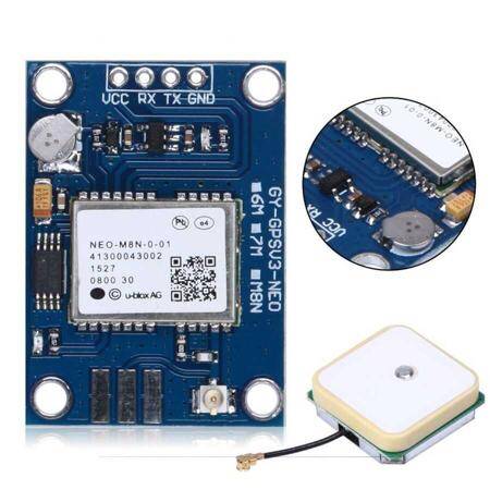 Ublox GYGPSV1 NEO-8M GPS module-subsistube for NEO-6M GY-NEO8MV2 With Battery - 1