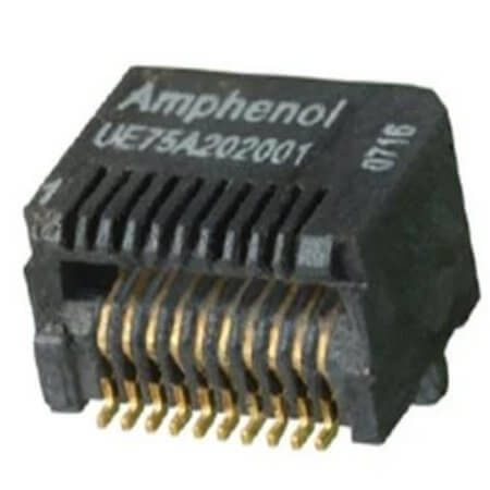 UE75-A20-6000T CONNECTOR SFP 20POS RCPT R/A SMD 15AU - 1