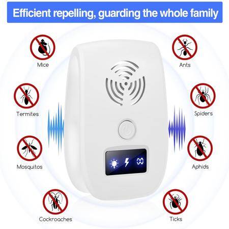 Ultrasonic Anti Mosquito Insect Mouse Repeller EU Plug - 3