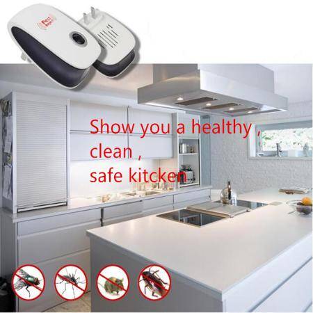 Ultrasonic Anti Mosquito Insect Repeller Rat Mouse Short EU Plug - 2