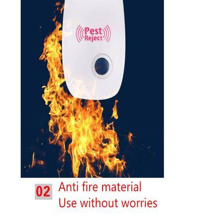 Ultrasonic Anti Mosquito Insect Repeller Rat Mouse Short EU Plug - 5