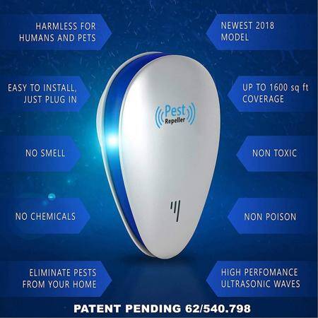 Ultrasonic Electronic Pest Repeller US Plug - 2
