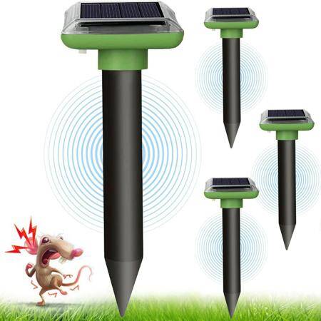 Ultrasonic Snakes Mouse Gophers Solar Powered Mole Repeller - 1
