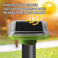 Ultrasonic Snakes Mouse Gophers Solar Powered Mole Repeller - 3