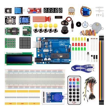 UNO Kit Starter Kit RFID Learning Suite for Arduino Plastic Case With Battery UNO R3 Without Logo - 1