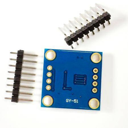 Unsoldered GY-51 LSM303DLH Module 3-Axis Magnetic Field Acceleration - 1