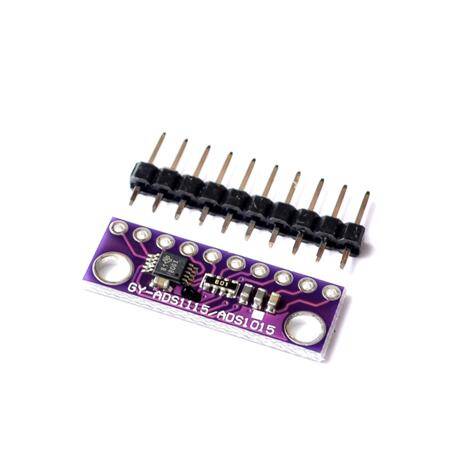 Unsoldered I2C ADS1115 16 Bit ADC 4 Channel Module With Programmable Gain Amplifier 2.0V To 5.5V - 2
